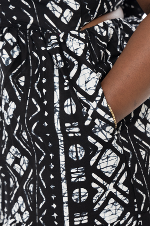 Simi African Prints Maxi Dress (Black)