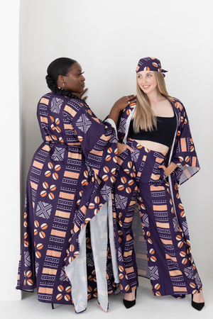 Lola African Print 3-piece set (Purple)