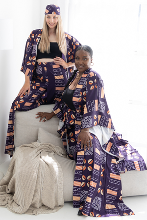 Lola African Print 3-piece set (Purple)