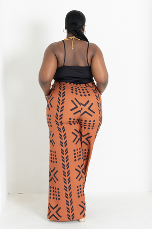 Lola African Print 3-piece set (Brown)