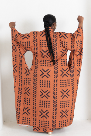 Lola African Print 3-piece set (Brown)