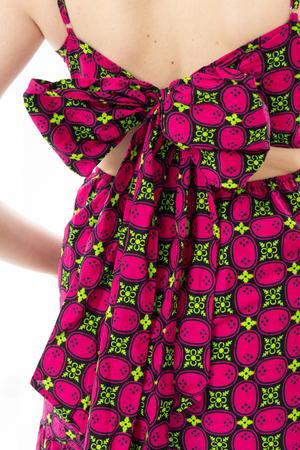 Simi African Prints Maxi Dress (Pink)